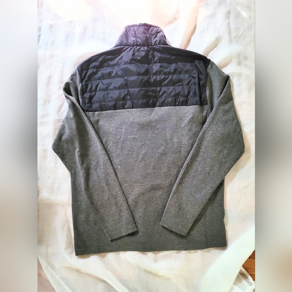 NWOT! Winter Jacket Mixed Media Eddie Bauer Men's Quarter Zip Pullover Medium - Picture 4 of 9